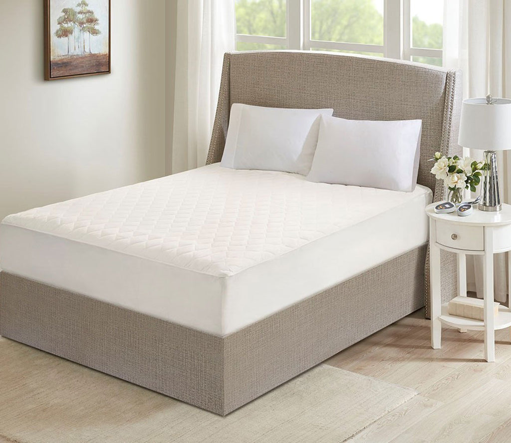 Cotton Deep Pocket Heated Mattress Pad