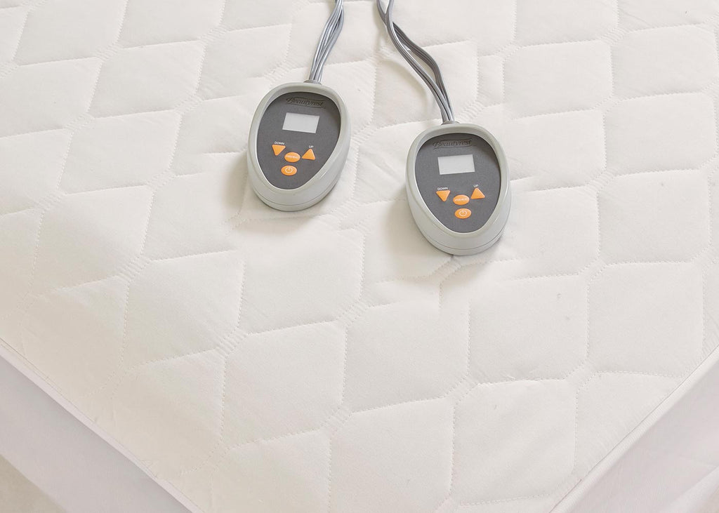 Cotton Deep Pocket Heated Mattress Pad
