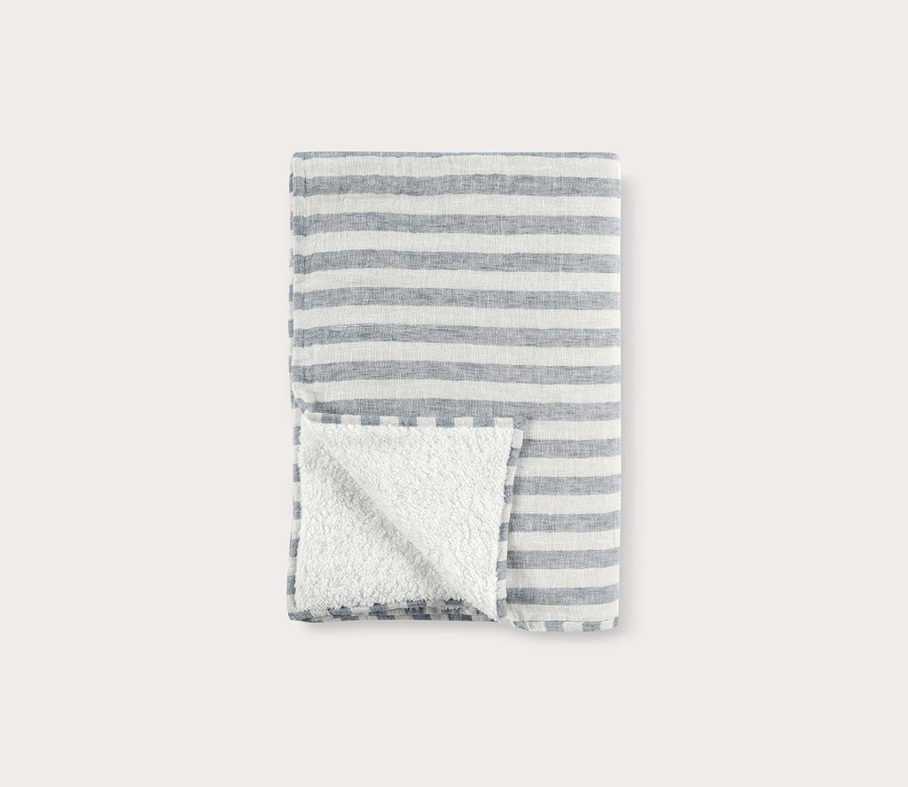 Cyprus Ivory Blue Throw Blanket