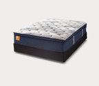 Weiche Hybridmatratze mit Pillow-Top und ummantelten Federn