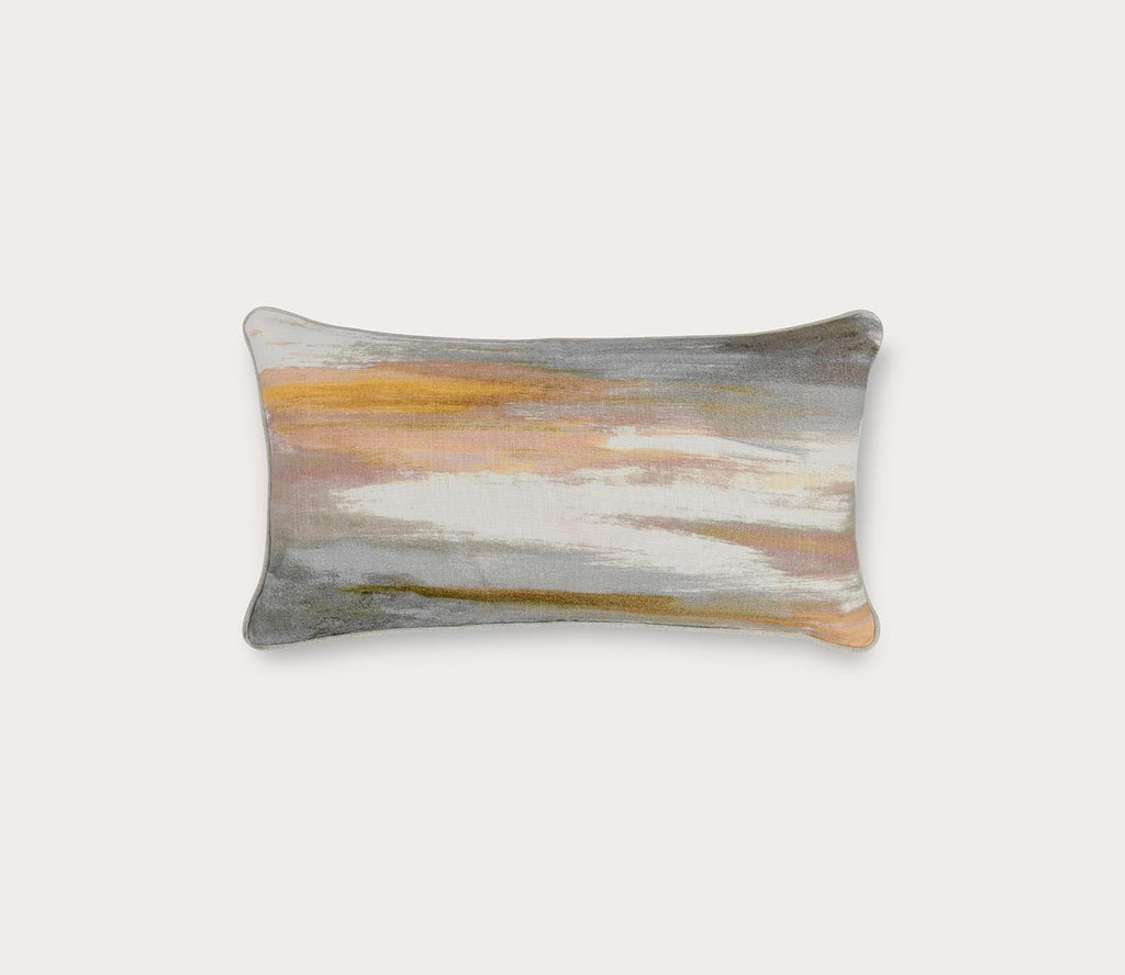 Multi Abstract Lumbar Throw Pillow 14x26