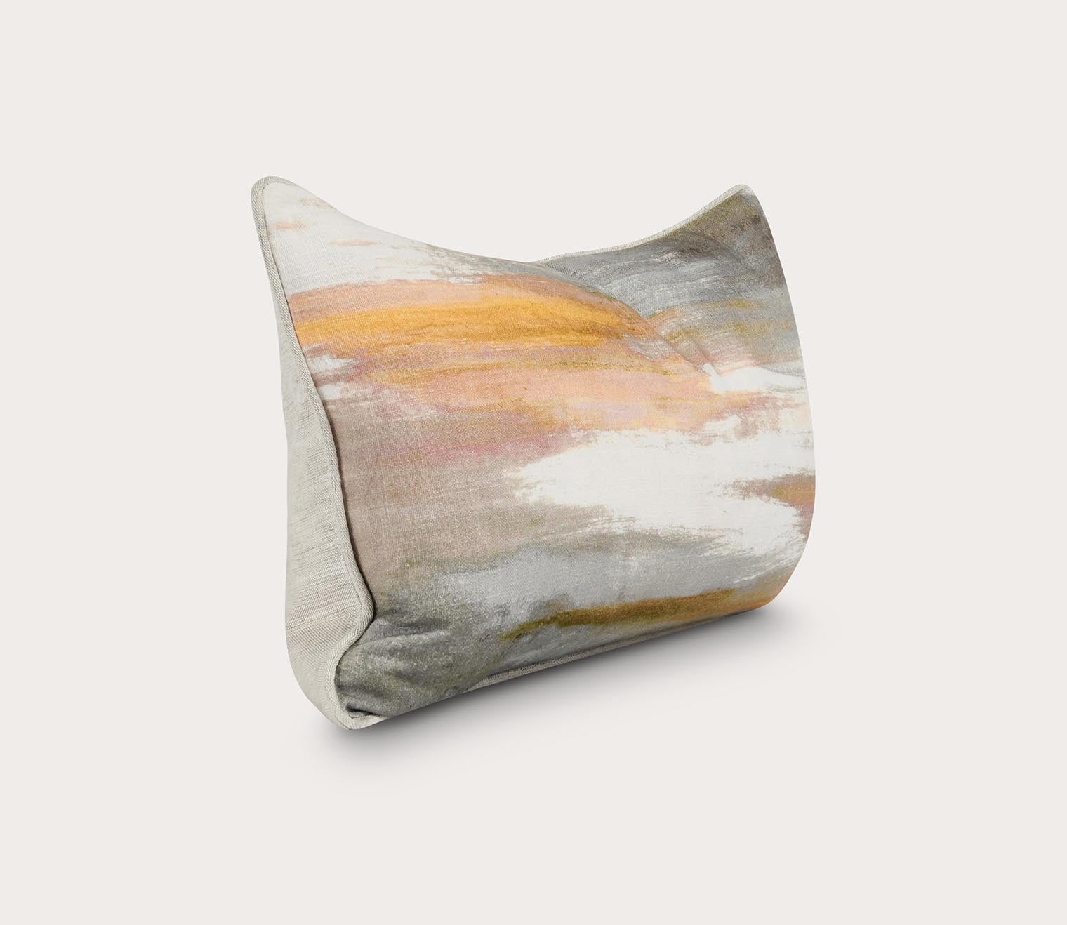 Multi Abstract Lumbar Throw Pillow 14x26