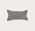 Linen Blend Woven Feather Down Throw Pillow