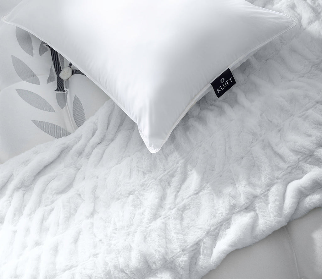 Queen Medium Latex and Down Bed Pillow