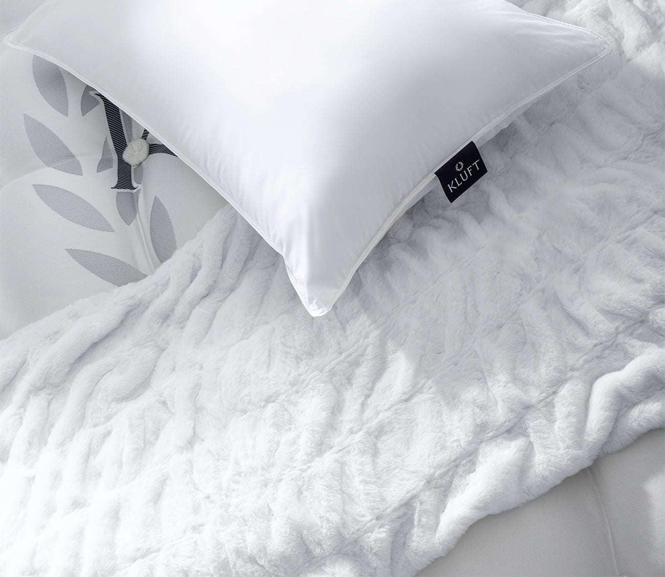 Queen Medium Latex and Down Bed Pillow