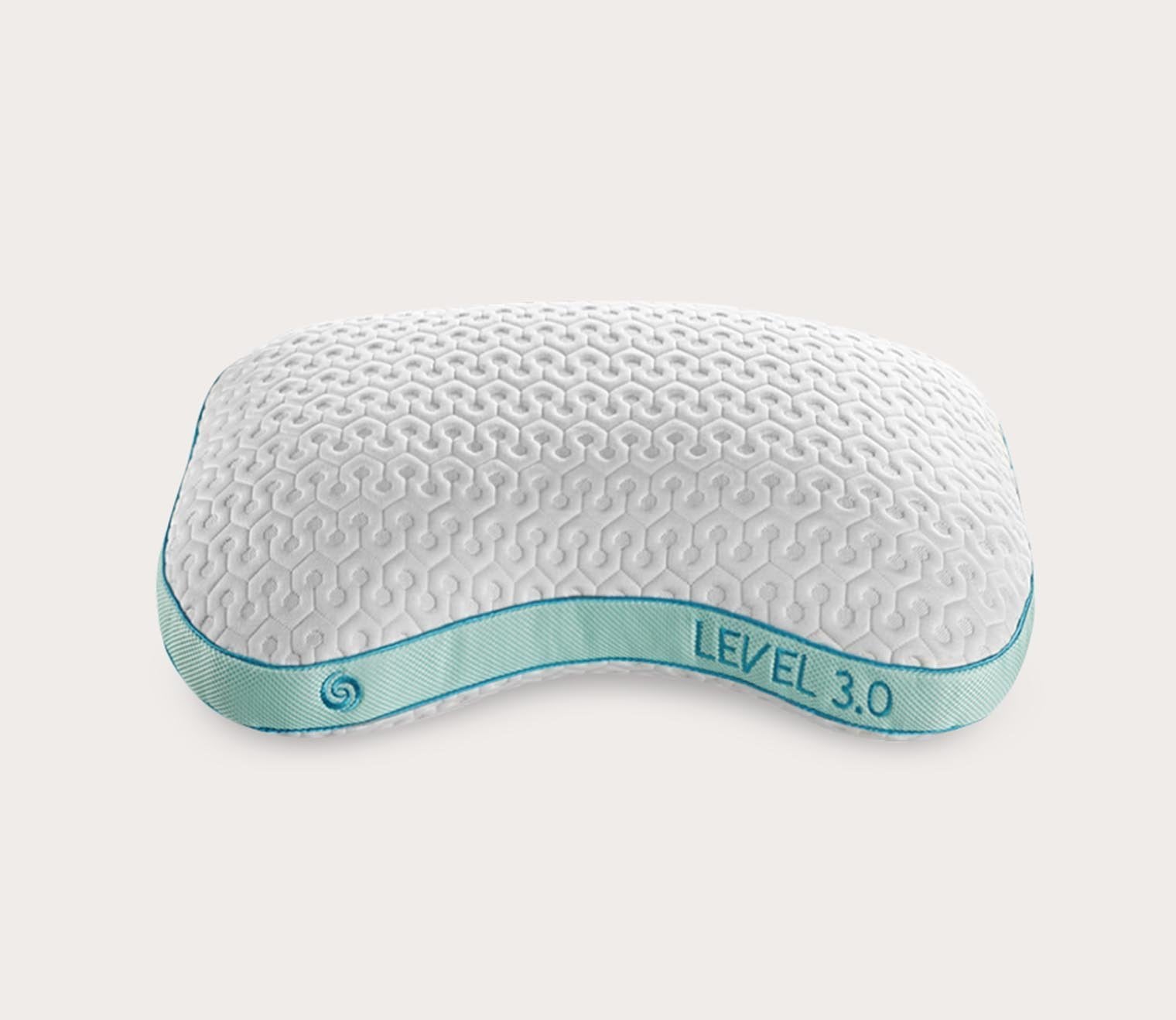Curved Performance Pillow with Adjustable Height Levels
