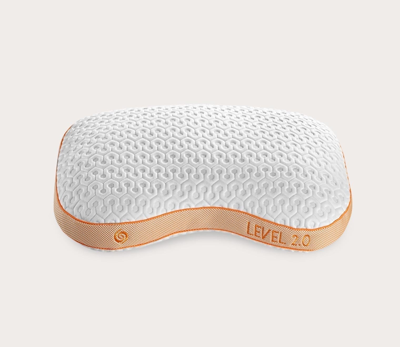 Curved Performance Pillow with Adjustable Height Levels