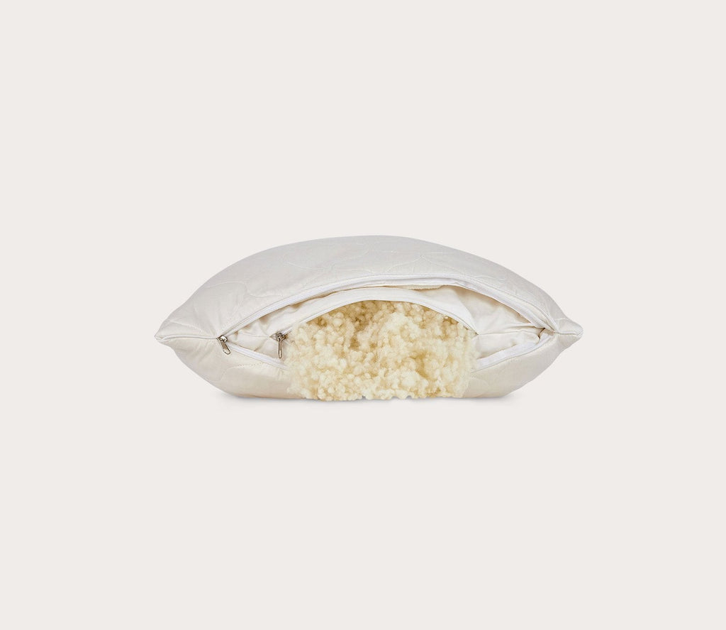 Adjustable Natural Wool Side Sleeper Pillow