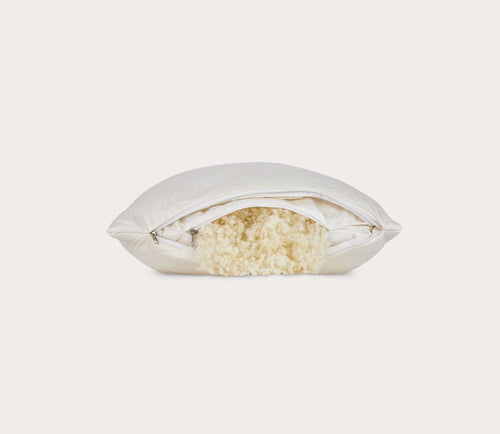 Adjustable Natural Wool Side Sleeper Pillow