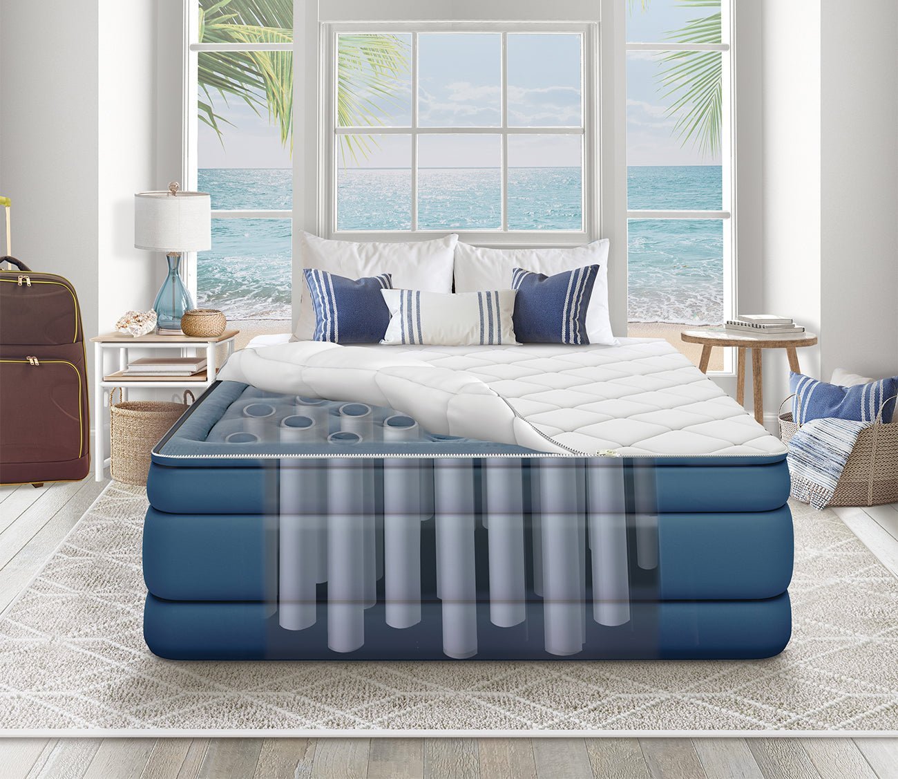 Cloud Supreme 20'' Raised Air Mattress with Zip-Off Pillowtop