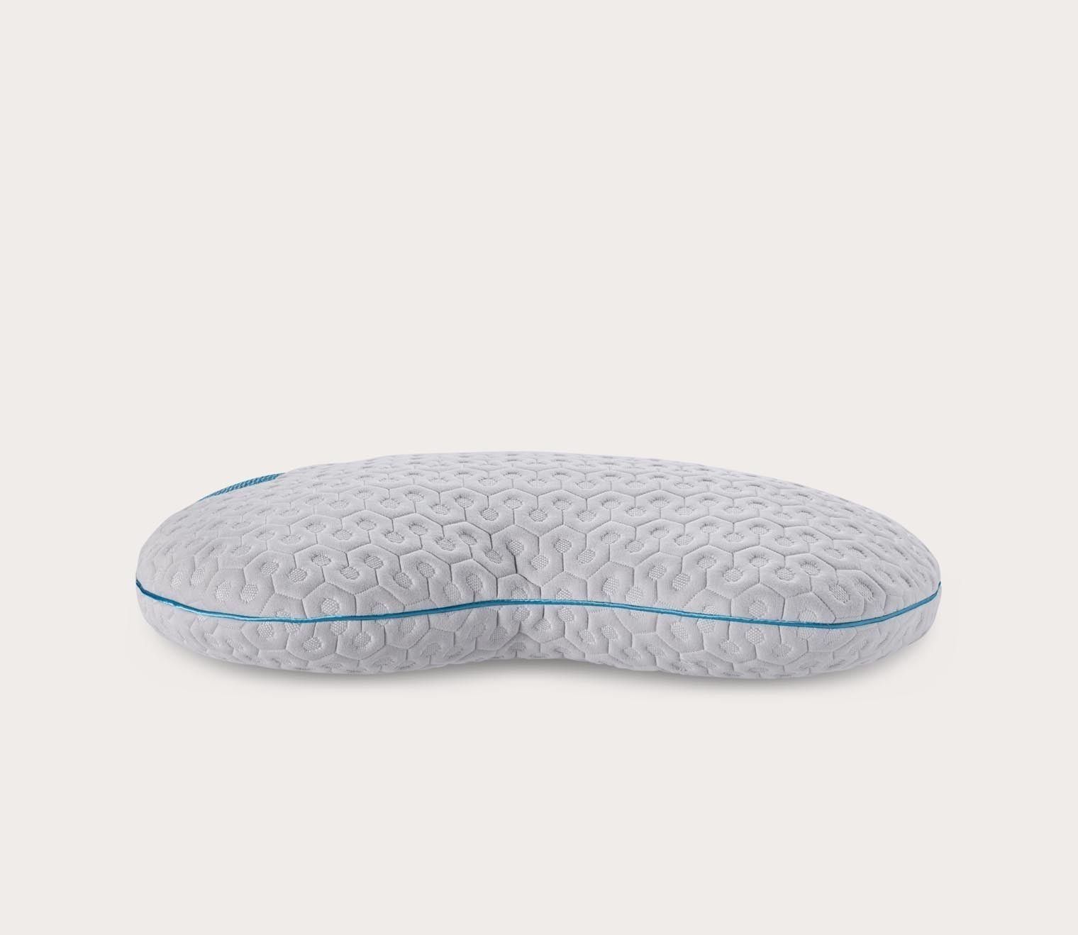 Curved Youth Moisture-Wicking Foam Performance Pillow