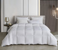 All Season Polyester and Cotton Blend Goose Down Fiber Comforter