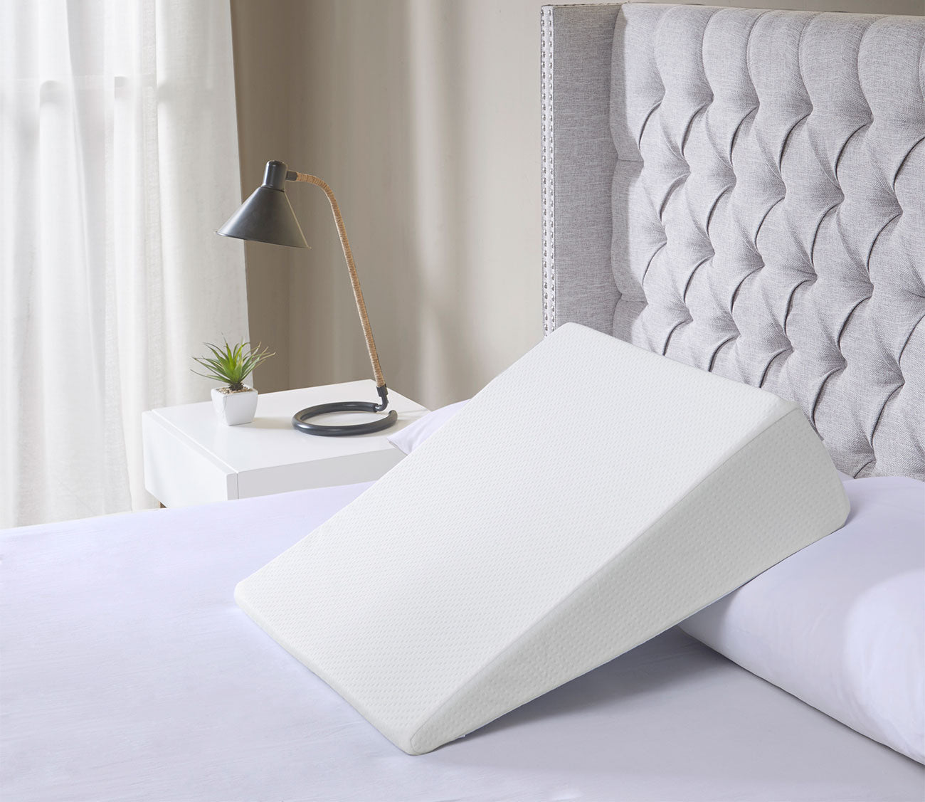 Memory Foam Wedge Support Pillow with Knit Cover