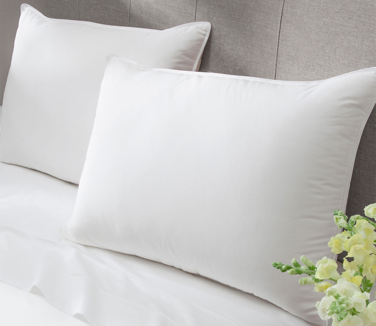 400TC Cotton Sateen Soft White Down Pillow
