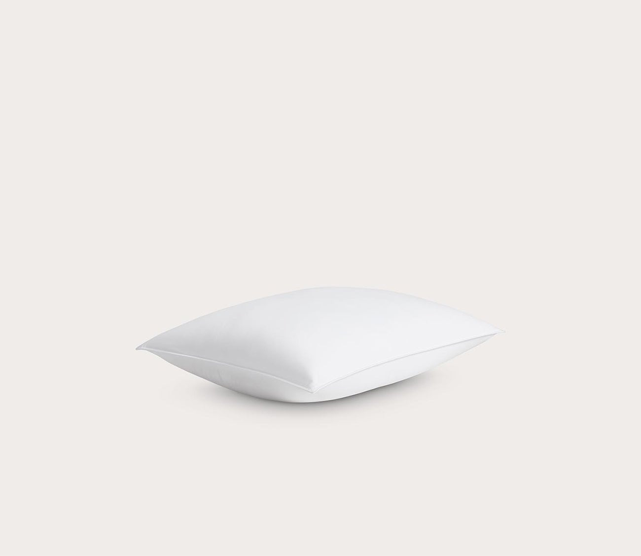Down and Feather Chamber Pillow with Cotton Sateen Cover