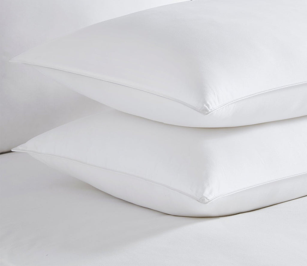 Down and Feather Chamber Pillow with Cotton Sateen Cover