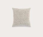 Ivory Natural Chenille Woven Decorative Throw Pillow