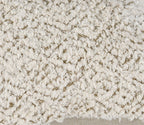 Ivory Natural Chenille Woven Decorative Throw Pillow
