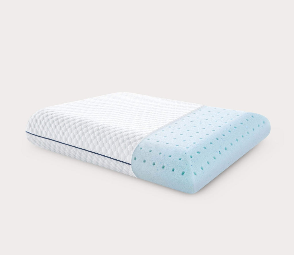 Ventilated Gel Memory Foam Cooling Pillow with Cover